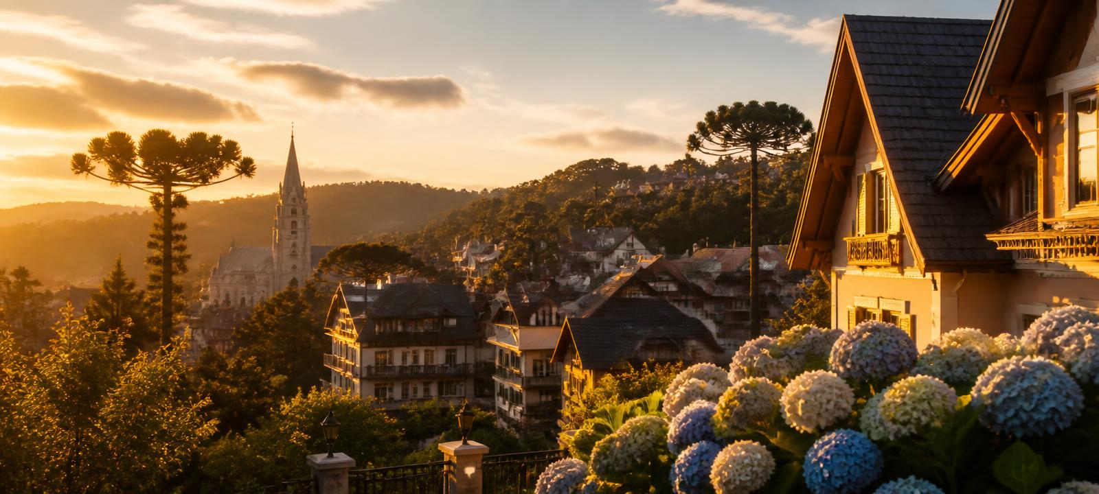Vista panorâmica de resorts em destinos brasileiros de multipropriedade