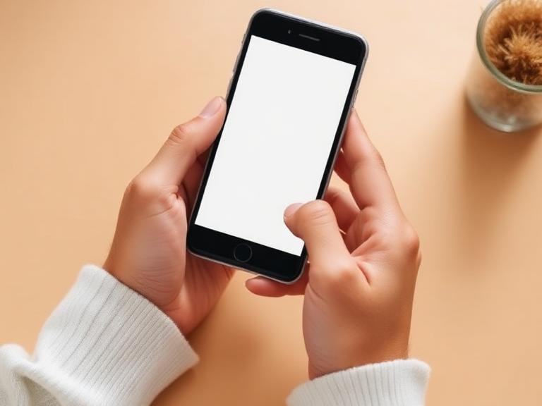 Pessoa preenchendo o cadastro da cota pelo celular